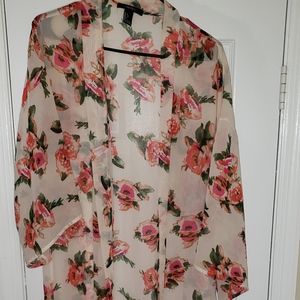 Rose print tunic